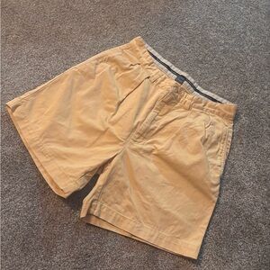 Ralph Lauren Tan Flat Front Shorts Casual Style